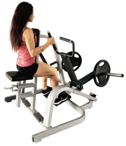 Горизонтальная тяга в тренажере хаммер, на спину, сидя. Техника Горизонтальная тяга в тренажере хаммер, на спину, сидя. Техника